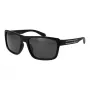 POLAROID PLD2158S58807 Męskie okulary przeciwsłoneczne z polaryzacją, prostokątne, czarna oprawka, szare szkła, 58mm