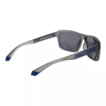 POLAROID PLD2158S58RIW Męskie okulary przeciwsłoneczne z polaryzacją - Czarna oprawka, szare szkła 58mm
