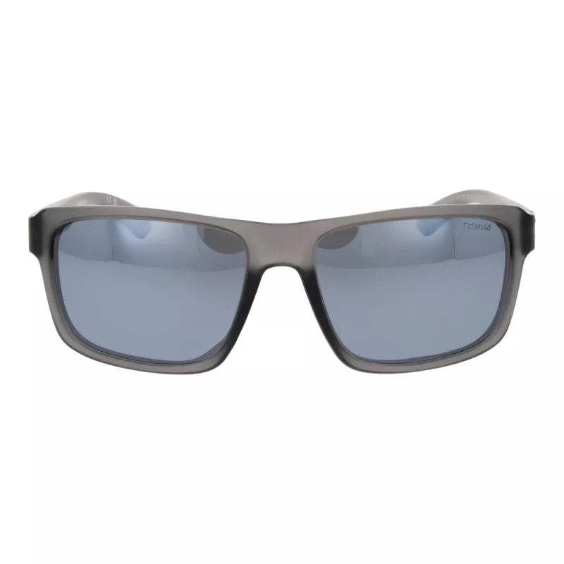 POLAROID PLD2158S58RIW Męskie okulary przeciwsłoneczne z polaryzacją - Czarna oprawka, szare szkła 58mm