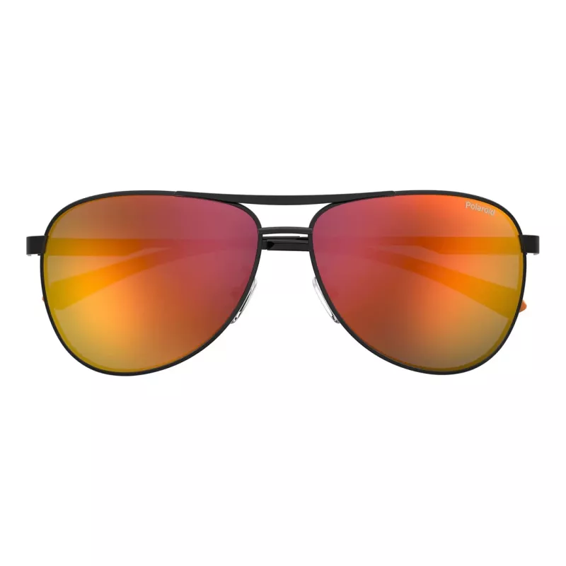POLAROID PLD2160GSX807 Okulary przeciwsłoneczne męskie z polaryzacją - Czarna oprawka, szare szkła 62mm
