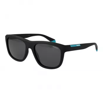 Okulary przeciwsłoneczne unisex Polaroid PLD2163/S - czarna oprawka, szare soczewki polaryzacyjne - 54 mm