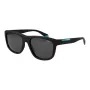 Okulary przeciwsłoneczne unisex Polaroid PLD2163/S - czarna oprawka, szare soczewki polaryzacyjne - 54 mm