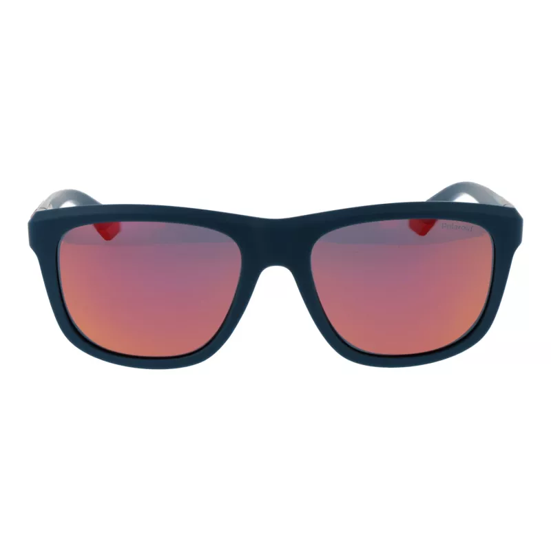 POLAROID PLD2163S545BF Unisex Kwadratowe Okulary Przeciwsłoneczne - Oprawa Propionianowa Havana - Brązowe Polaryzowane Soczewki Poliwęglanowe - 54/18/145 mm