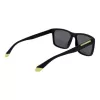 POLAROID PLD2164S58003 Męskie prostokątne okulary przeciwsłoneczne z polaryzacją - czarne/szare 58mm