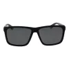 POLAROID PLD2164S58003 Męskie prostokątne okulary przeciwsłoneczne z polaryzacją - czarne/szare 58mm