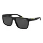 POLAROID PLD2164S58003 Męskie prostokątne okulary przeciwsłoneczne z polaryzacją - czarne/szare 58mm