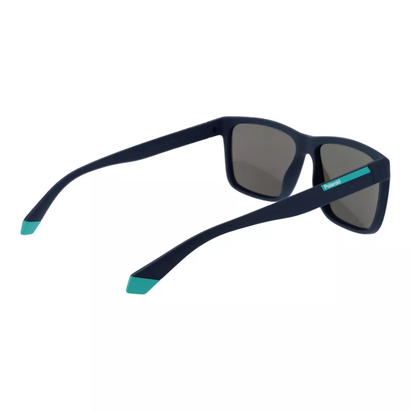 POLAROID PLD2164S58FLL Męskie prostokątne okulary przeciwsłoneczne z polaryzacją - Hawana/Brąz