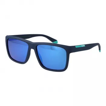 POLAROID PLD2164S58FLL Męskie prostokątne okulary przeciwsłoneczne z polaryzacją - Hawana/Brąz
