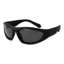 Polaroid PLD2165/S Unisex Rectangular Sunglasses - Black Frame Grey Polarized Lens 59mm