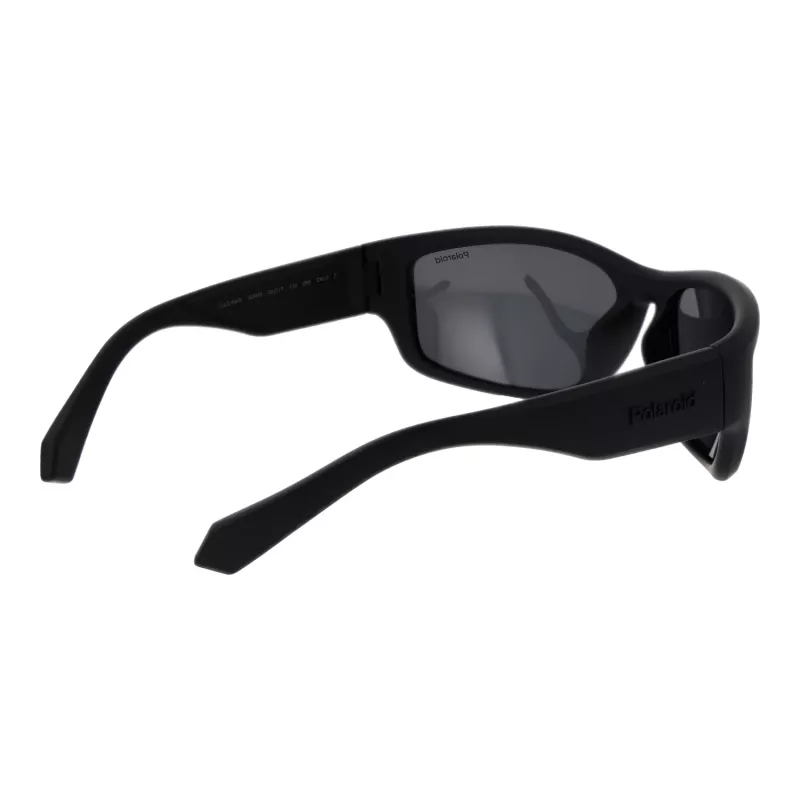 POLAROID PLD2166S62003 Okulary przeciwsłoneczne pilot męskie - czarna oprawka, szare soczewki polaryzacyjne, 62mm