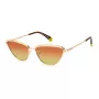 Okulary przeciwsłoneczne damskie POLAROID PLD4102SDDB - Oprawka Havana Brown z acetatu, brązowe soczewki polaryzacyjne, 56 mm