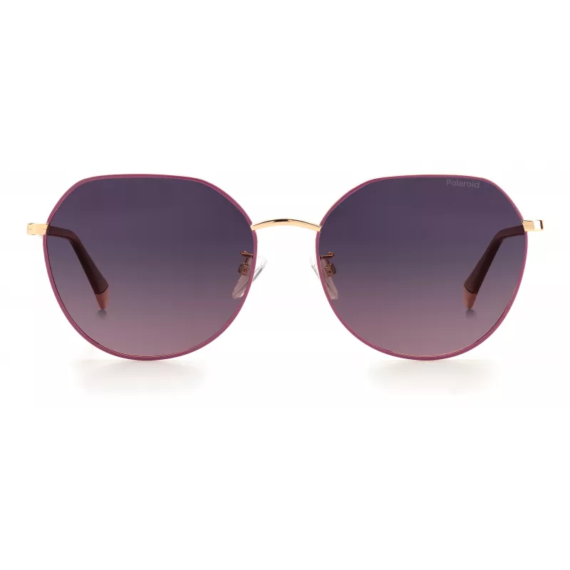 POLAROID PLD4106GSYK9X Damskie okulary przeciwsłoneczne z polaryzacją - oprawka acetatowa Havana, brązowe szkła, 59mm