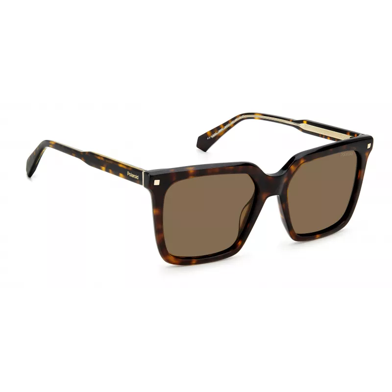 POLAROID PLD4115SX086F Damskie okulary przeciwsłoneczne z polaryzacją Havana 54mm