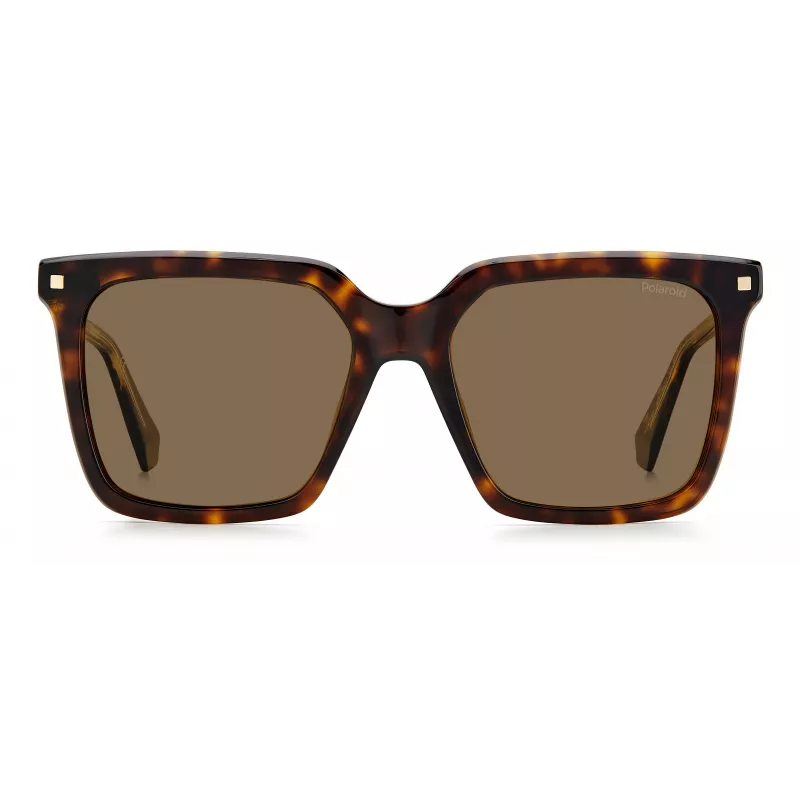 POLAROID PLD4115SX086F Damskie okulary przeciwsłoneczne z polaryzacją Havana 54mm