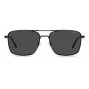 POLAROID PLD4134SX807M Męskie okulary przeciwsłoneczne z polaryzacją - czarna oprawka, szare szkła 57mm