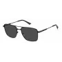 POLAROID PLD4134SX807M Męskie okulary przeciwsłoneczne z polaryzacją - czarna oprawka, szare szkła 57mm