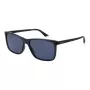 Polaroid PLD4137/S Men's Rectangular Polarized Sunglasses - Black/Grey 58mm