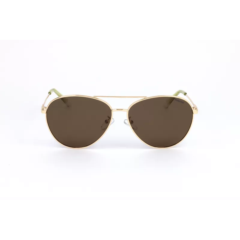Polaroid PLD4142GSX01Q Unisex Okulary przeciwsłoneczne prostokątne - szara oprawka, szare soczewki polaryzacyjne - 60/14/145 mm