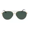 Polaroid PLD4142GSX60P Unisex Okulary przeciwsłoneczne prostokątne - czarna oprawka, szare soczewki polaryzacyjne - 60/14/145 mm