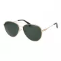 Polaroid PLD4142GSX60P Unisex Okulary przeciwsłoneczne prostokątne - czarna oprawka, szare soczewki polaryzacyjne - 60/14/145 mm