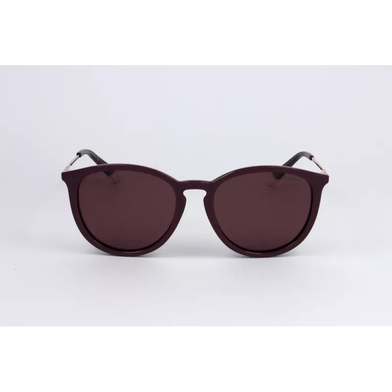 POLAROID PLD4143SXB3V Unisex Rectangular Sunglasses - Black Frame Grey Polarized Lens 53mm