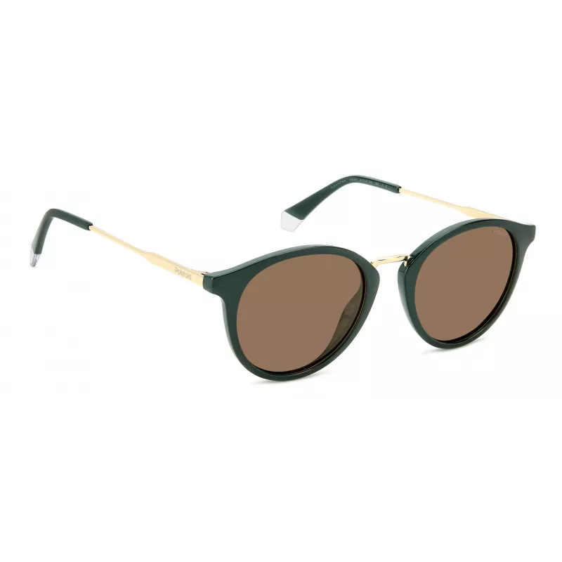 POLAROID PLD4147SX1EDF Uniseksowe Okulary Przeciwsłoneczne Prostokątne - Czarna Oprawka Szare Soczewki Polaryzacyjne 51mm