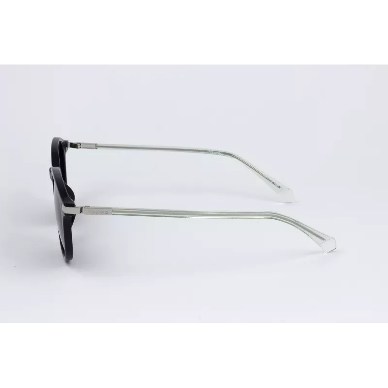 POLAROID PLD4148GSX807 Okulary przeciwsłoneczne unisex - czarna oprawka, szare soczewki polaryzacyjne, 50/19/140 mm