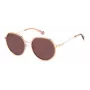 POLAROID PLD4160GSXDDB Unisex Okulary Przeciwsłoneczne Prostokątne - Soczewki Polaryzacyjne UV400 Szare Oprawka Czarna
