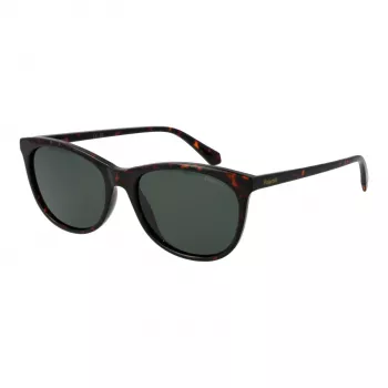 POLAROID PLD4161S55086 Damskie okulary przeciwsłoneczne w kształcie prostokąta - oprawka Havana Tortoise, brązowe soczewki polaryzacyjne, 55 mm