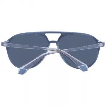 POLAROID PLD4162S5609V Unisex Okulary przeciwsłoneczne w kształcie kwadratu - czarna oprawka, szare soczewki polaryzacyjne 56/16/145 mm