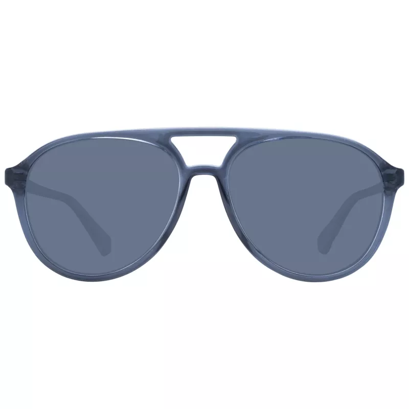 POLAROID PLD4162S5609V Unisex Okulary przeciwsłoneczne w kształcie kwadratu - czarna oprawka, szare soczewki polaryzacyjne 56/16/145 mm