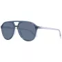 POLAROID PLD4162S5609V Unisex Okulary przeciwsłoneczne w kształcie kwadratu - czarna oprawka, szare soczewki polaryzacyjne 56/16/145 mm