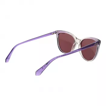 Polaroid PLD4179S55B3V Damskie okulary przeciwsłoneczne prostokątne - oprawa acetatowa Havana, brązowe soczewki polaryzacyjne