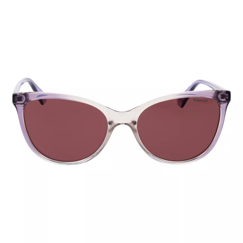 Polaroid PLD4179S55B3V Damskie okulary przeciwsłoneczne prostokątne - oprawa acetatowa Havana, brązowe soczewki polaryzacyjne