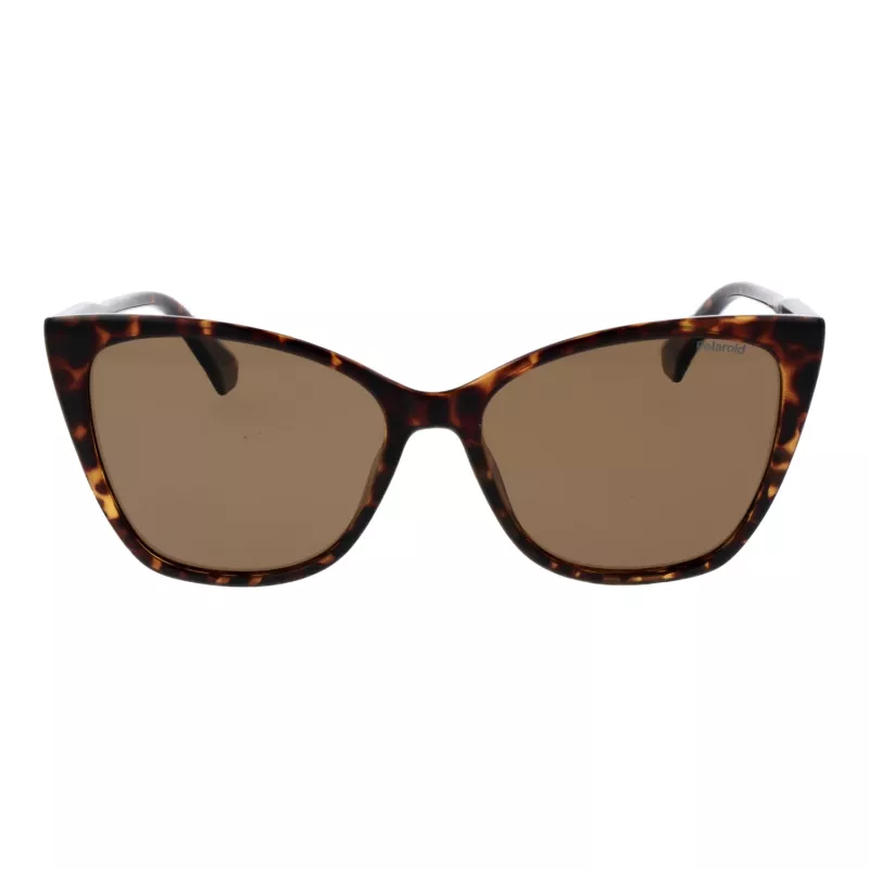 Okulary przeciwsłoneczne damskie Polaroid PLD4181S56086 Havana Brown 56 mm
