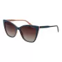 POLAROID PLD4181S56DB1 Damskie okulary przeciwsłoneczne prostokątne Havana brązowe polaryzacyjne UV400