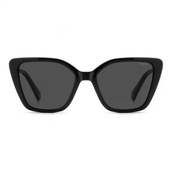 Okulary przeciwsłoneczne Polaroid PLD4189S807 dla kobiet - czarna oprawka, szare soczewki polaryzacyjne 53mm