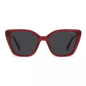 Polaroid PLD4189S8CQ Okulary przeciwsłoneczne damskie polaryzacyjne - czarna oprawka, szare szkła 53mm