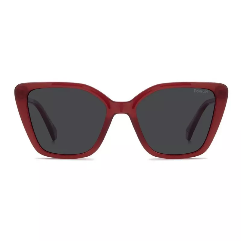 Polaroid PLD4189S8CQ Okulary przeciwsłoneczne damskie polaryzacyjne - czarna oprawka, szare szkła 53mm