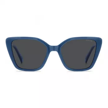 Okulary przeciwsłoneczne Polaroid PLD4189SMVU dla kobiet - czarna oprawka, szare soczewki polaryzacyjne, 53 mm