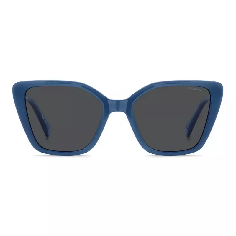 Okulary przeciwsłoneczne Polaroid PLD4189SMVU dla kobiet - czarna oprawka, szare soczewki polaryzacyjne, 53 mm