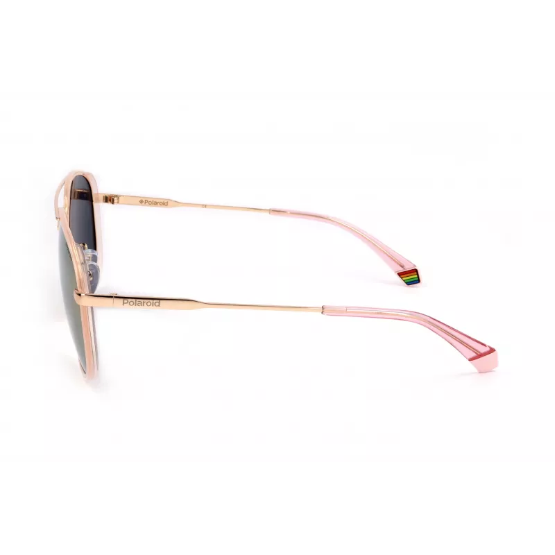 POLAROID PLD6118GS-EYR Męskie okulary przeciwsłoneczne prostokątne - oprawka Havana, brązowe soczewki polaryzacyjne
