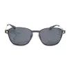 POLAROID PLD6119GCSJ5G Unisex Okulary Przeciwsłoneczne Prostokątne - Oprawka Havana, Szare Soczewki Polaryzacyjne, 53mm