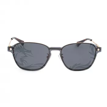 POLAROID PLD6119GCSJ5G Unisex Okulary Przeciwsłoneczne Prostokątne - Oprawka Havana, Szare Soczewki Polaryzacyjne, 53mm
