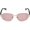 Polaroid PLD6123S-EYR Unisex Okulary Przeciwsłoneczne Prostokątne - Czarna Oprawka Szare Soczewki Polaryzacyjne 54mm