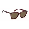 POLAROID PLD6160SC9ASP Damskie okulary przeciwsłoneczne prostokątne - Smoke Grey Polarized