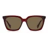 POLAROID PLD6160SC9ASP Damskie okulary przeciwsłoneczne prostokątne - Smoke Grey Polarized