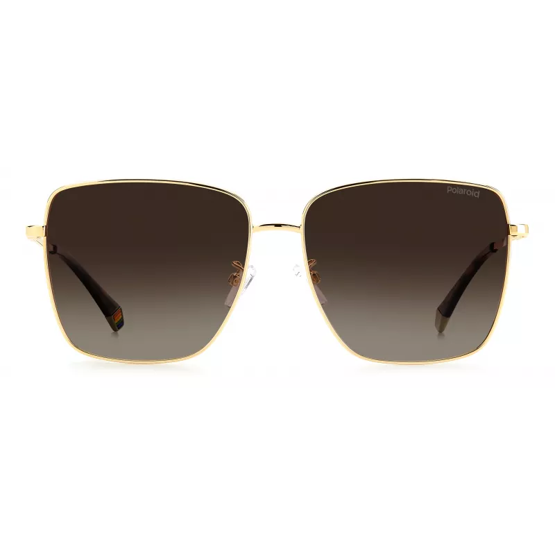Okulary przeciwsłoneczne Polaroid PLD6164GS06JL dla kobiet - oprawka Havana, brązowe soczewki polaryzacyjne, 59 mm