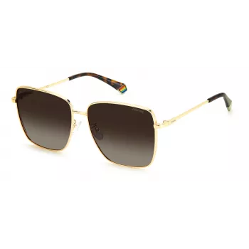 Okulary przeciwsłoneczne Polaroid PLD6164GS06JL dla kobiet - oprawka Havana, brązowe soczewki polaryzacyjne, 59 mm