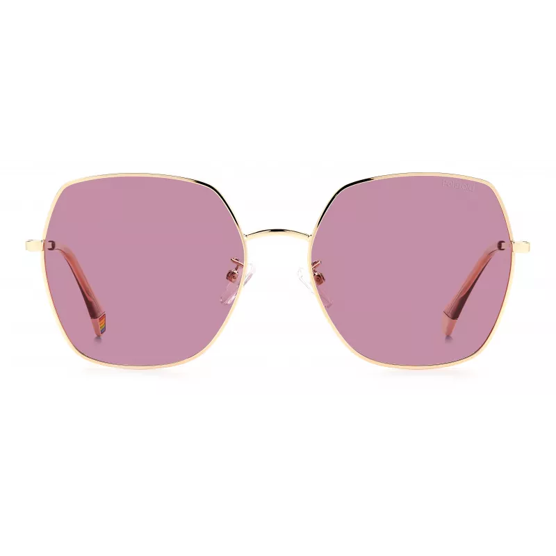 Damskie okulary przeciwsłoneczne polaryzacyjne Polaroid PLD6178GSEYR0, Havana, 58mm